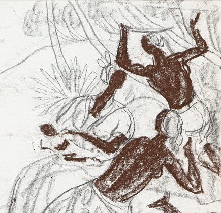 André Maire (1898 - 1984) — Antilles, Characters And Dog, 1967-photo-3