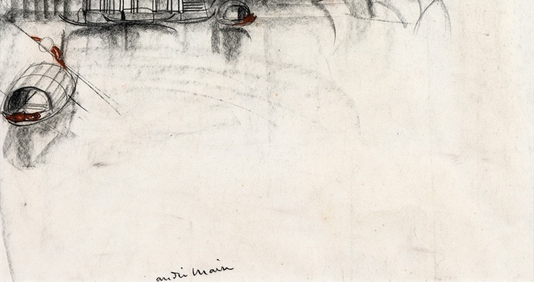 André Maire (1898 - 1984)—  Vietnam, maisons flottantes-photo-3