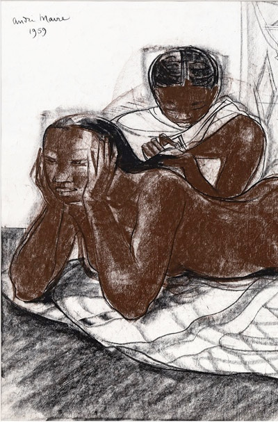 André Maire (1898 - 1984) — Madagascar, Deux femmes allongées, 1959-photo-3