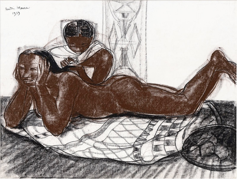 André Maire (1898 - 1984) — Madagascar, Deux femmes allongées, 1959