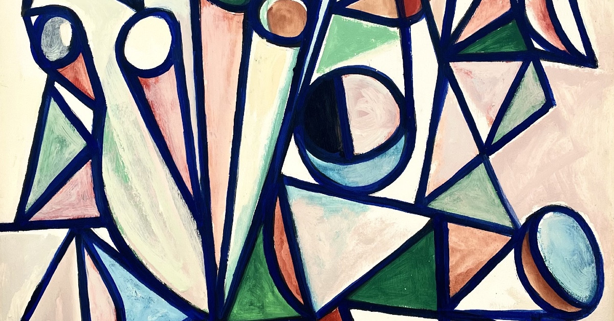 Georges-henri Pescadère (1915 - 2003) — Composition, Cylinders, July 1989-photo-3