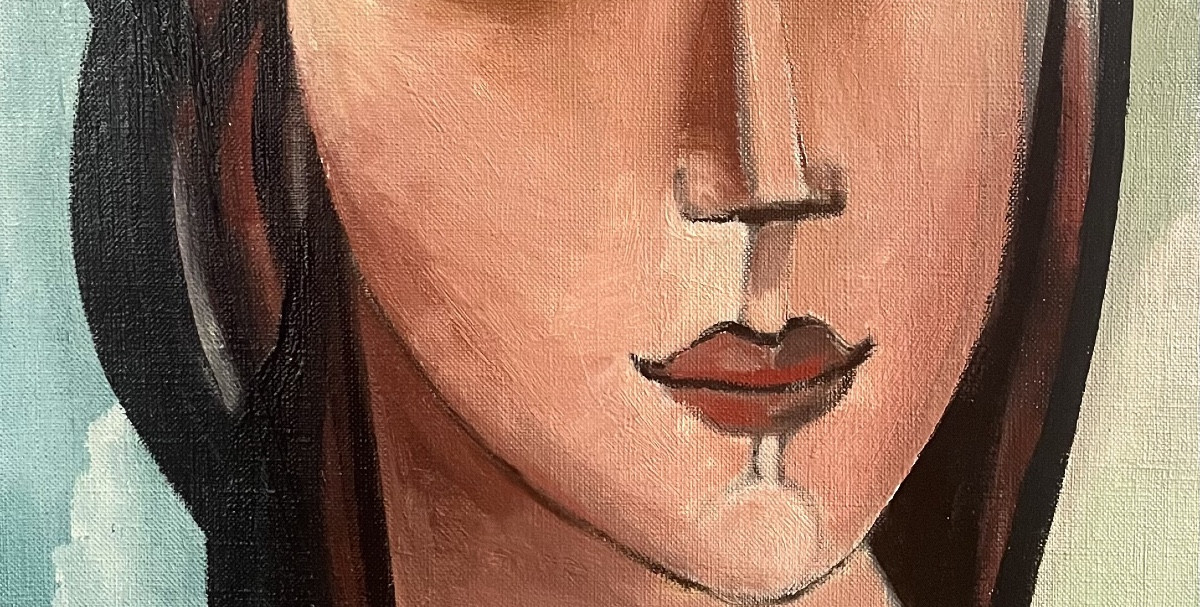 Georges-Henri Pescadère (1915 - 2003) — Jeune femme, visage allongé, janvier 2001-photo-3