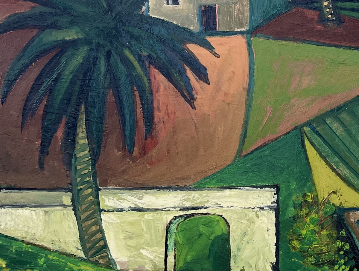 Georges-henri Pescadère (1915 - 2003) — Palm Trees And Sea, Houses, Basin-photo-4