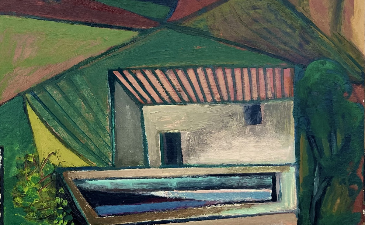 Georges-henri Pescadère (1915 - 2003) — Palm Trees And Sea, Houses, Basin-photo-1