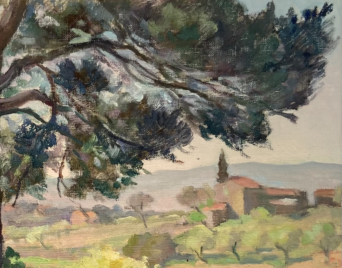 Jos Henri Ponchin (1897 - 1981) — A L'ombre de l'arbre-photo-3