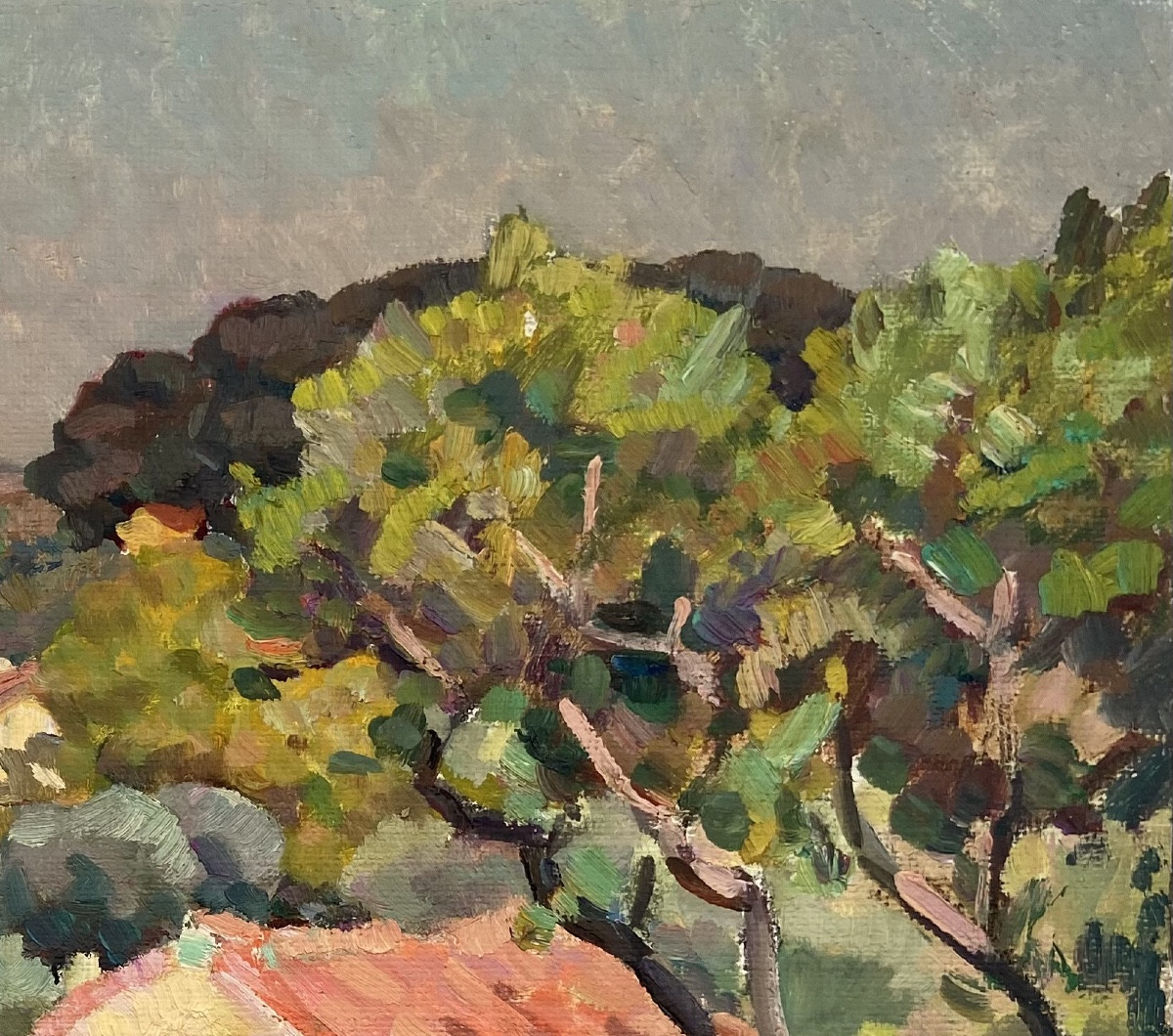 Jos Henri Ponchin (1897 - 1981) — Maisonnette dans la campagne-photo-3