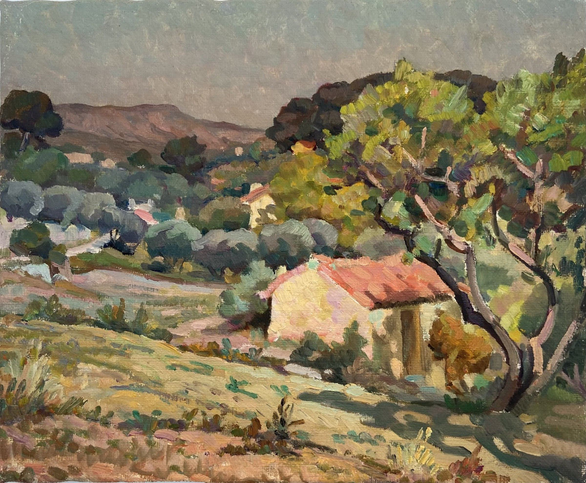 Jos Henri Ponchin (1897 - 1981) — Maisonnette dans la campagne