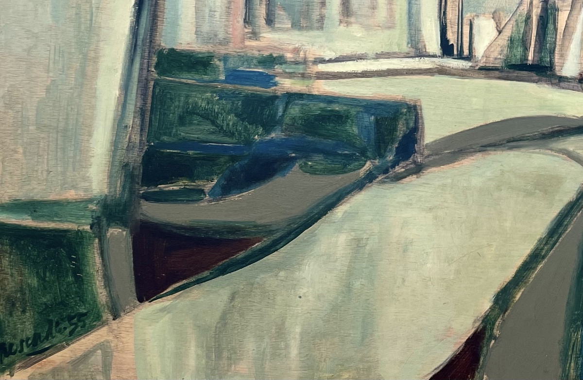 Georges-henri Pescadère (1915 - 2003) — "rimbaud's House In Charleville", 1955-photo-4