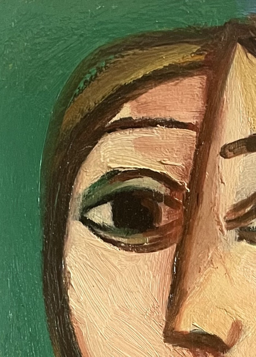 Georges-henri Pescadère (1915 - 2003) — Portrait Of A Young Blonde Woman, January 2001-photo-2