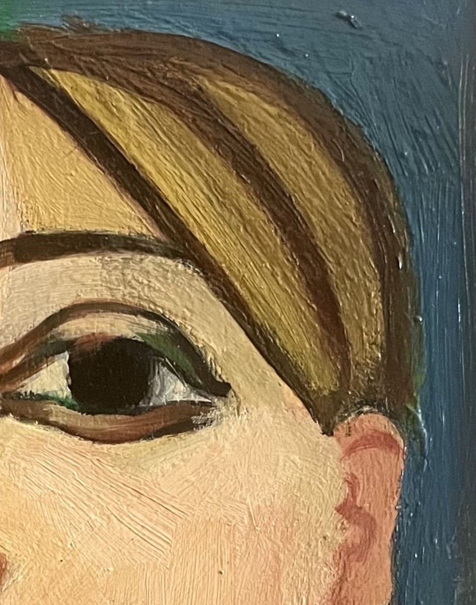 Georges-henri Pescadère (1915 - 2003) — Portrait Of A Young Blonde Woman, January 2001-photo-3