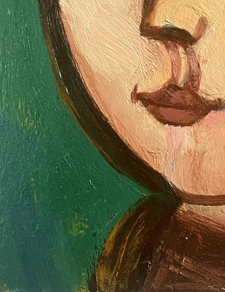 Georges-henri Pescadère (1915 - 2003) — Portrait Of A Young Blonde Woman, January 2001-photo-4