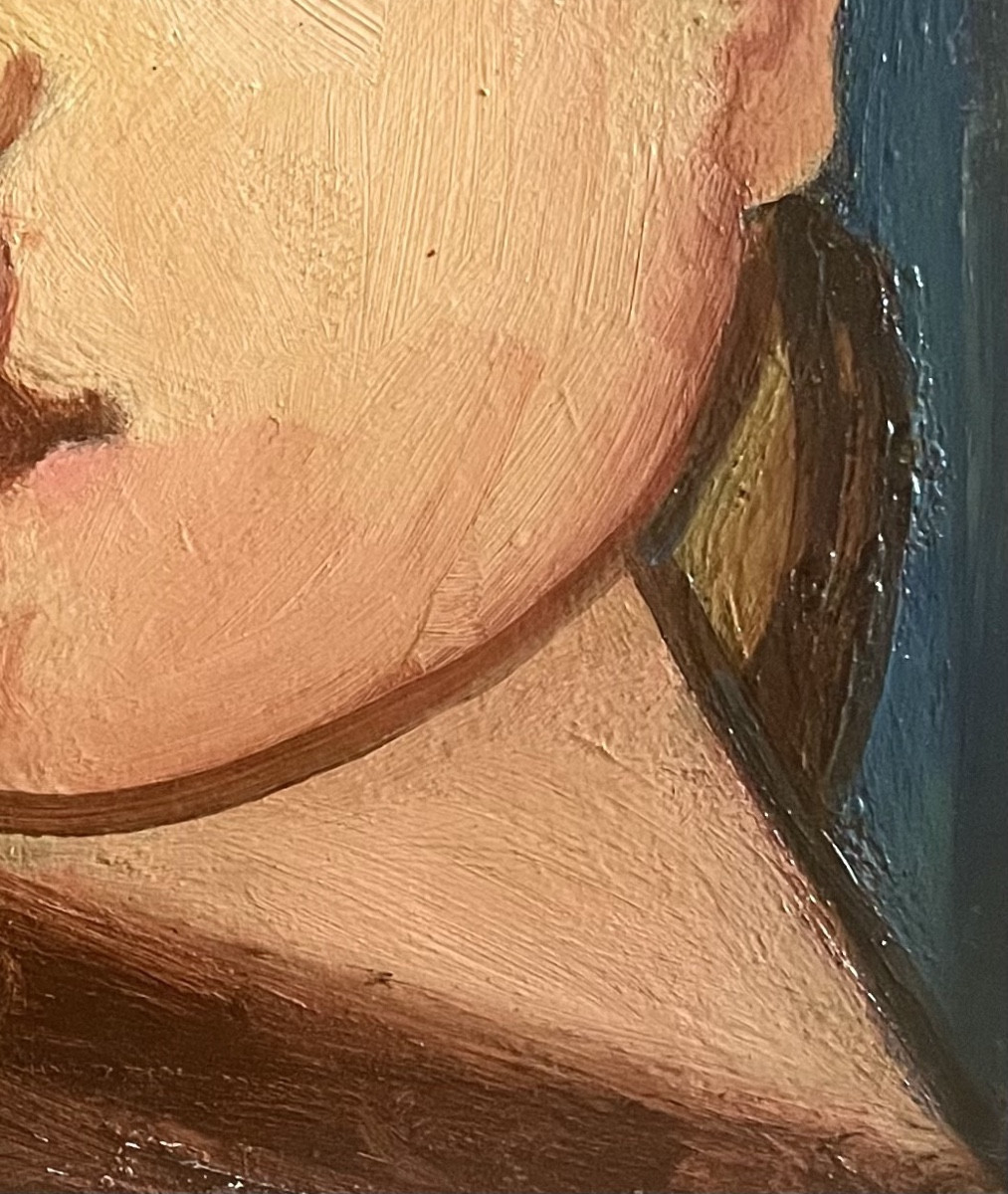 Georges-henri Pescadère (1915 - 2003) — Portrait Of A Young Blonde Woman, January 2001-photo-1