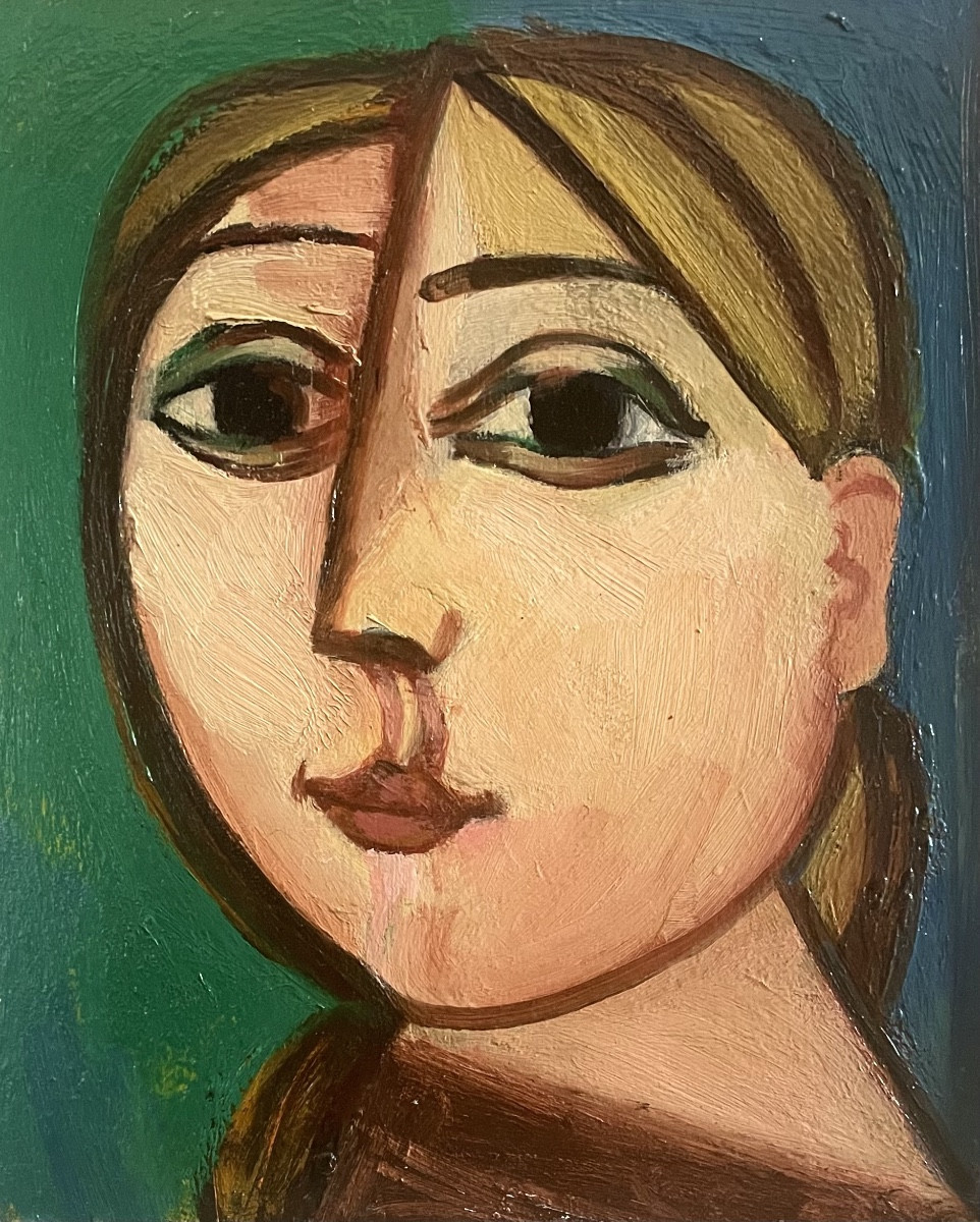 Georges-henri Pescadère (1915 - 2003) — Portrait Of A Young Blonde Woman, January 2001