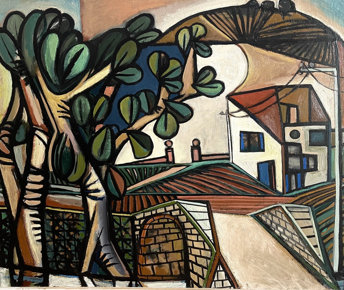 Georges-Henri Pescadère (1915 - 2003) — Vue de Bormes, mai 1977