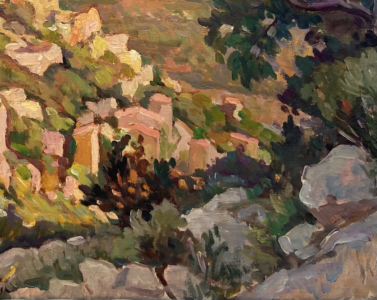 Jos Henri Ponchin (1897 - 1981) — Village On A Valleyside-photo-1
