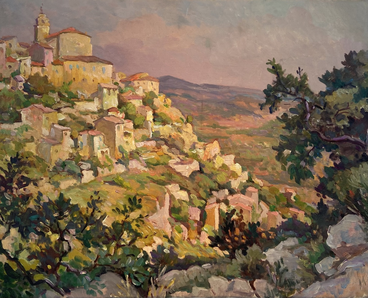 Jos Henri Ponchin (1897 - 1981) — Village On A Valleyside