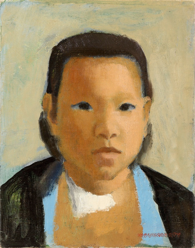 Joseph Inguimberty (1896 - 1971) — Portrait d'enfant, Vietnam
