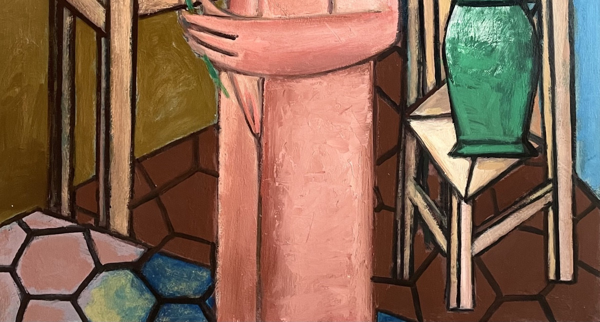 Georges-henri Pescadère (1915 - 2003) — Nude With Flowers, March 2003-photo-4