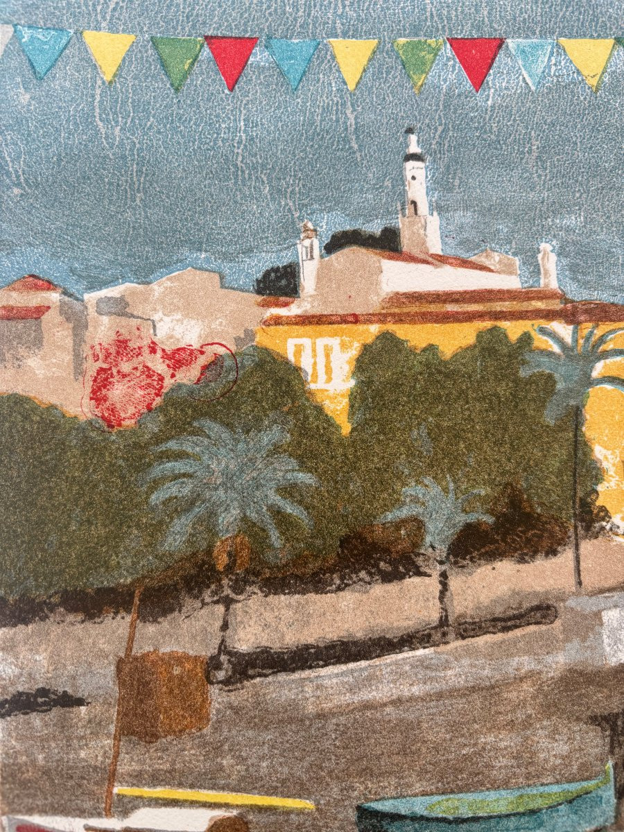 Joseph Inguimberty (1898-1971) - Boats In Menton-photo-4
