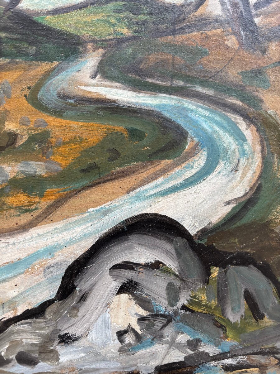 Auguste Chabaud (1882-1955) — La route blanche-photo-2