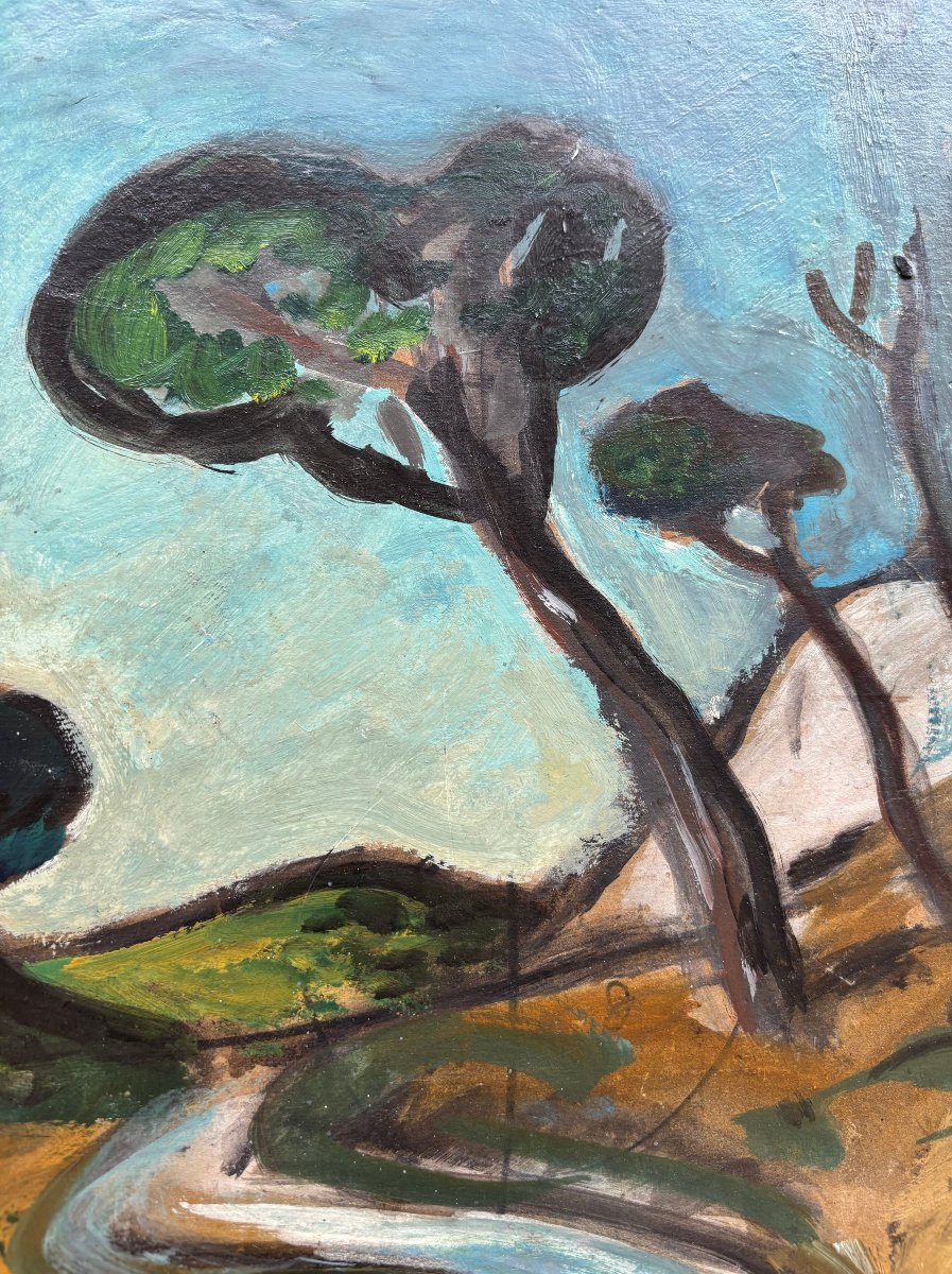 Auguste Chabaud (1882-1955) — La route blanche-photo-3