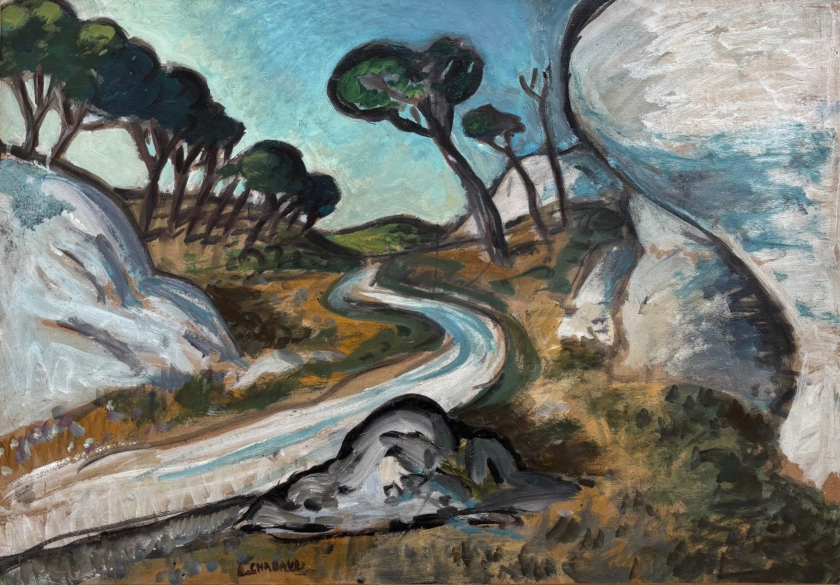 Auguste Chabaud (1882-1955) — La route blanche-photo-3