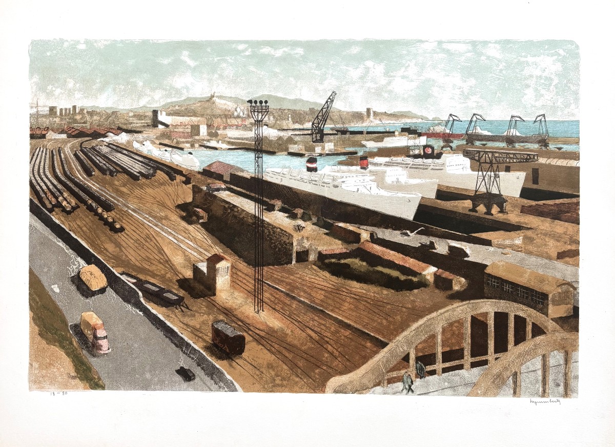 Joseph Inguimberty (1898-1971) - Vue de la gare de Marseille-Canet