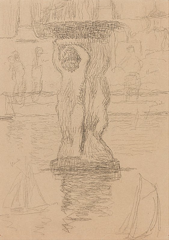Henri Martin (1860–1943) - The Fountain In The Pond