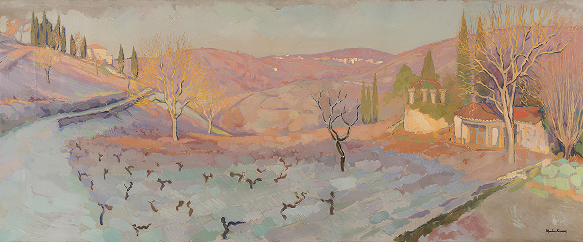 Jacques Martin Ferrières (1893 - 1972) - Paysage au lever de soleil