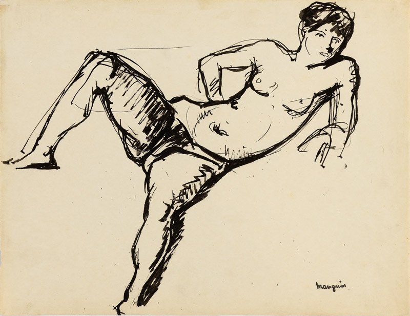 Henri Manguin (1874–1949) - Woman With Powerful Thighs, 1903