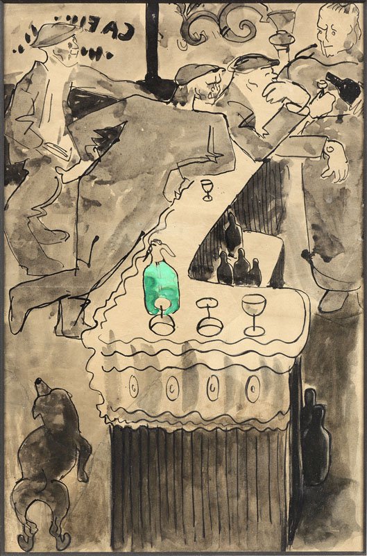 Auguste Chabaud (1882–1955) — Zinc Corner, Circa 1907 