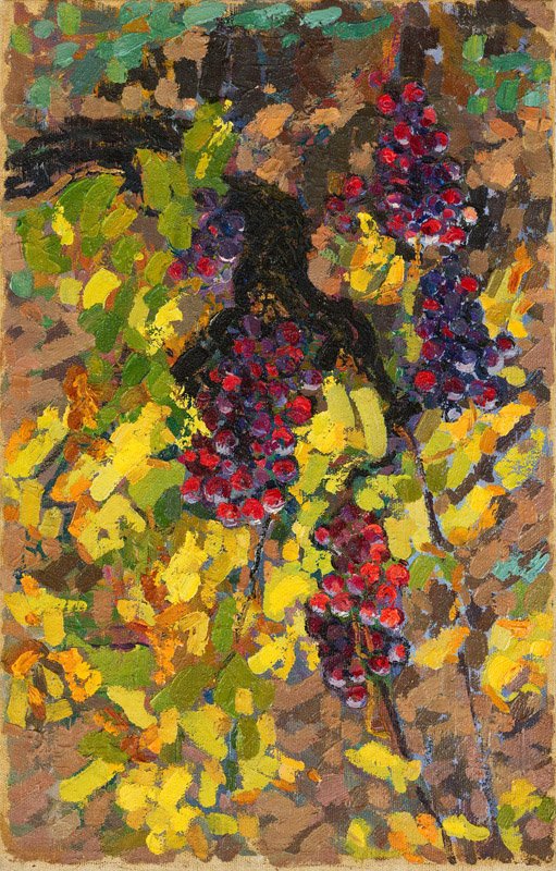 Jacques Martin Ferrières (1893–1972) - Vine With Purple Grapes
