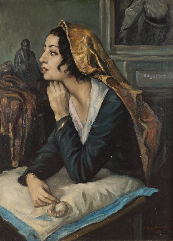 Émile Bernard (1868-1941) - Femme pensive 