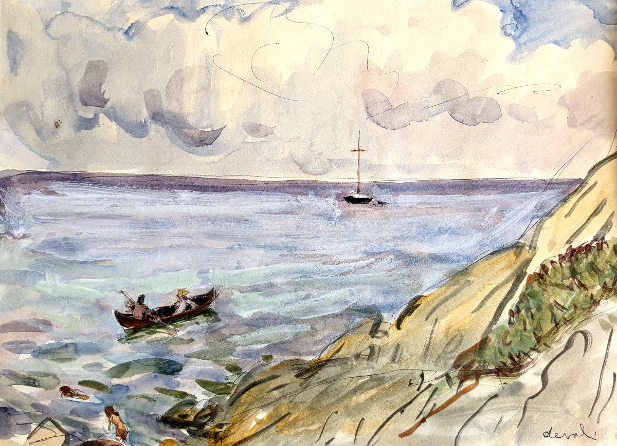 Pierre Deval (1897 - 1993) - La périssoire
