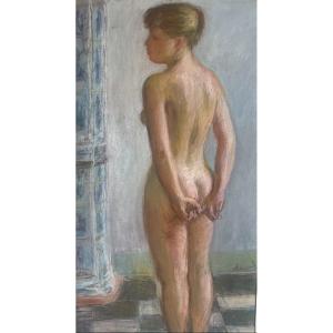 Pierre Deval (1897 - 1993) — Nu debout les mains dans le dos