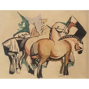 André Mare (1885 - 1932) — Horses