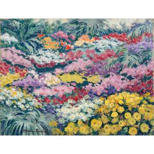 Jacques Martin Ferrieres (1893 - 1972) — Parterre de marguerites