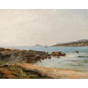 Raphael Ponson (1835 - 1904) — Rochers à Bandol