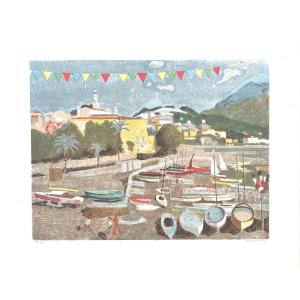 Joseph Inguimberty (1898-1971) - Boats In Menton