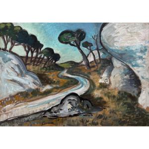 Auguste Chabaud (1882-1955) — La route blanche
