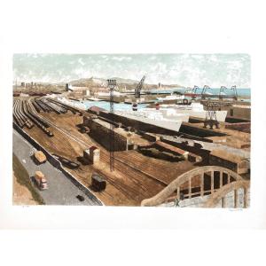 Joseph Inguimberty (1898-1971) - Vue de la gare de Marseille-Canet