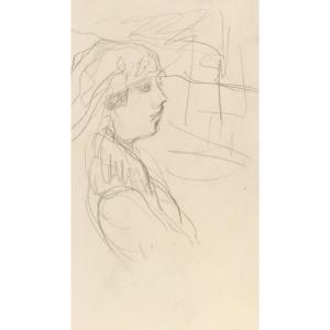 Pierre Bonnard (1867-1947) - Jeune femme au turban (Lucienne Dupuy de Frenelle), circa 1918