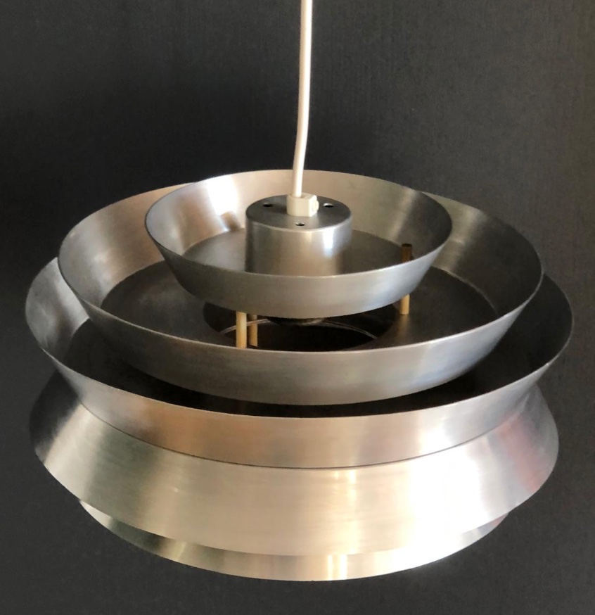 Lampe Suspendue Vintage en Aluminium par Carl Thore-photo-2