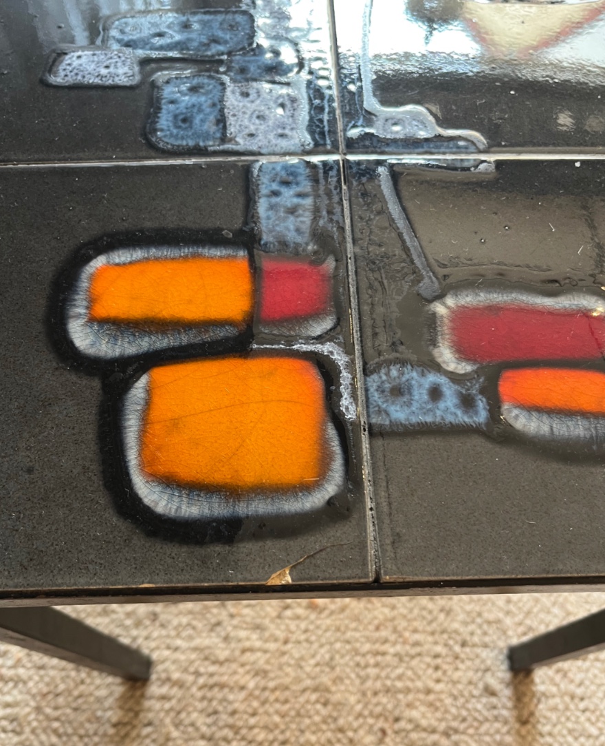 Paire de table basse avec plateau en céramique-photo-1