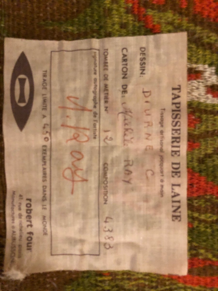 Michele Ray Wall Tapestry. Aubusson.-photo-2