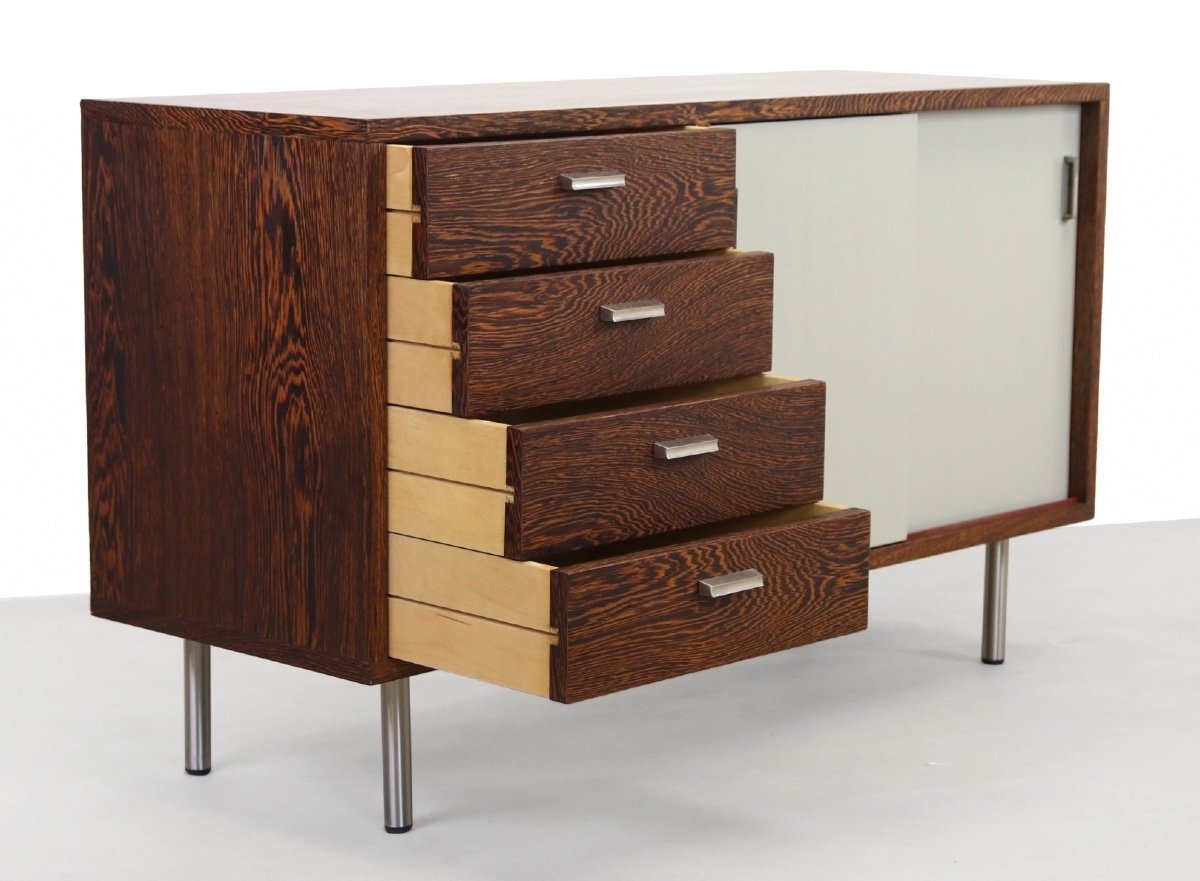Scandinavian Modernist Sideboard In Wenge Wood.-photo-4