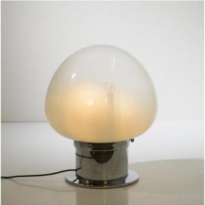 Lampe Vintage à Poser De Angelo Brotto. Edition Elettronica. Italie 1970. Verre Murano.