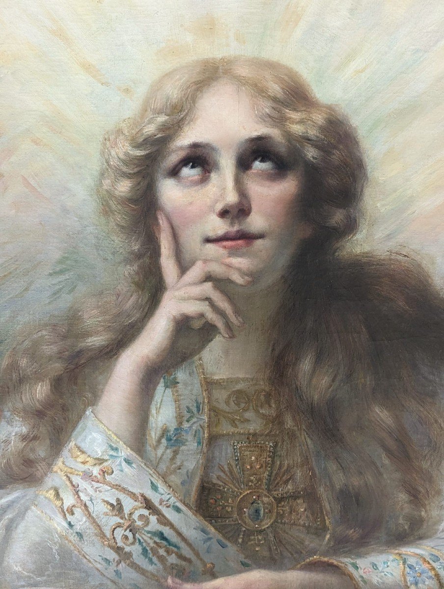 Adèle Chamecin, The Revelation, Oil On Canvas-photo-3