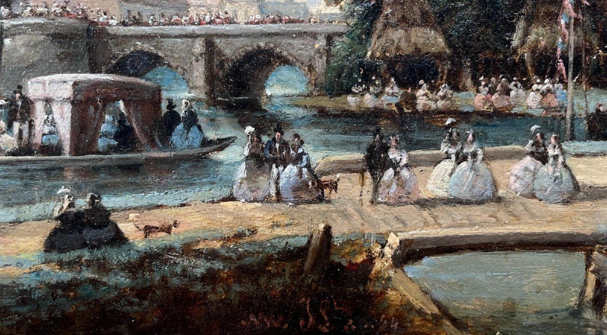 Justin Ouvrié, Napoleon III And Eugenie In Amiens, 1854, Oil On Canvas-photo-2