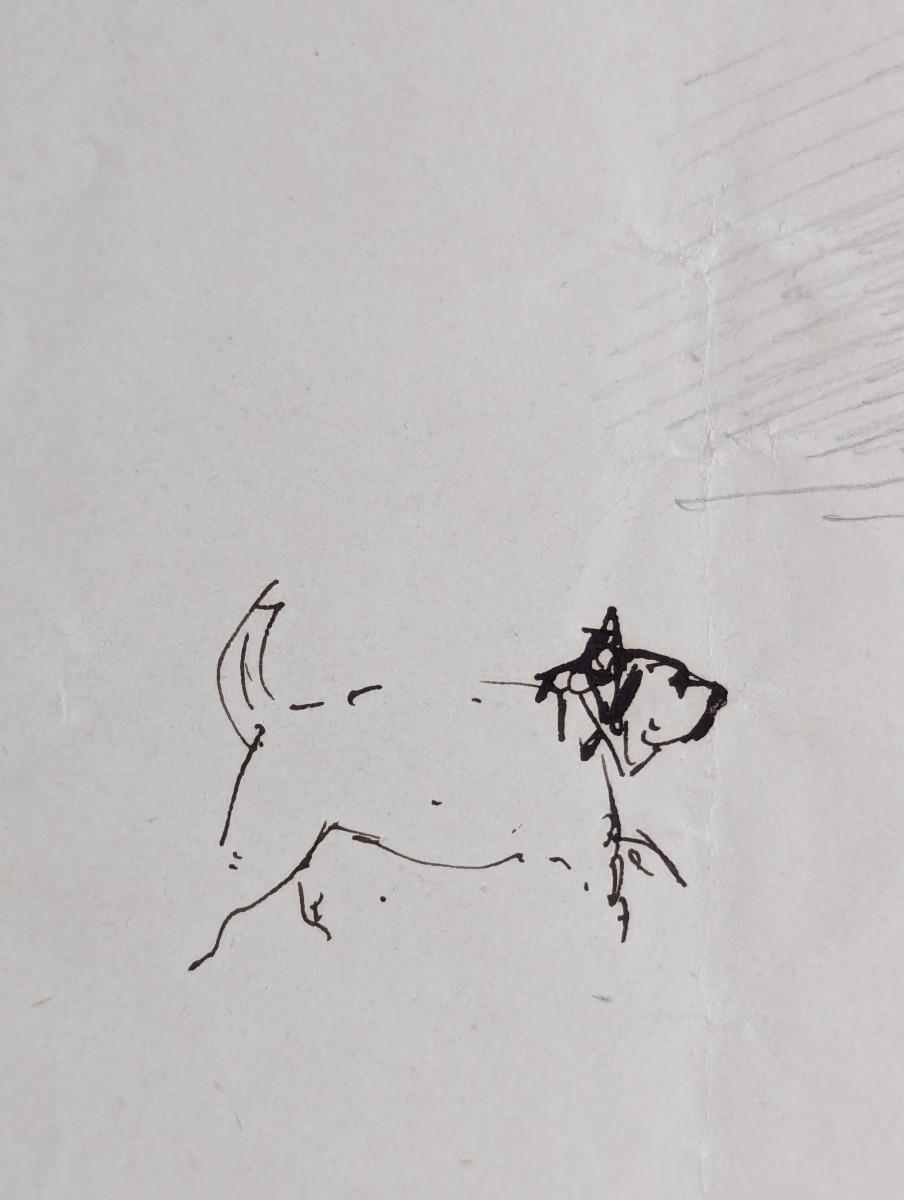 Edouard Detaille, The Smoker And The Dog On A Stroll, 1897, Drawing-photo-4